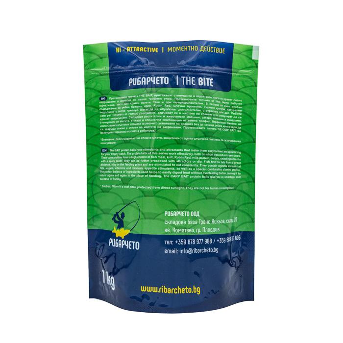 THE BITE Протеинови Топчета ТИГРОВ ФЪСТЪК 1кг бързоразтворими — Рибарчето